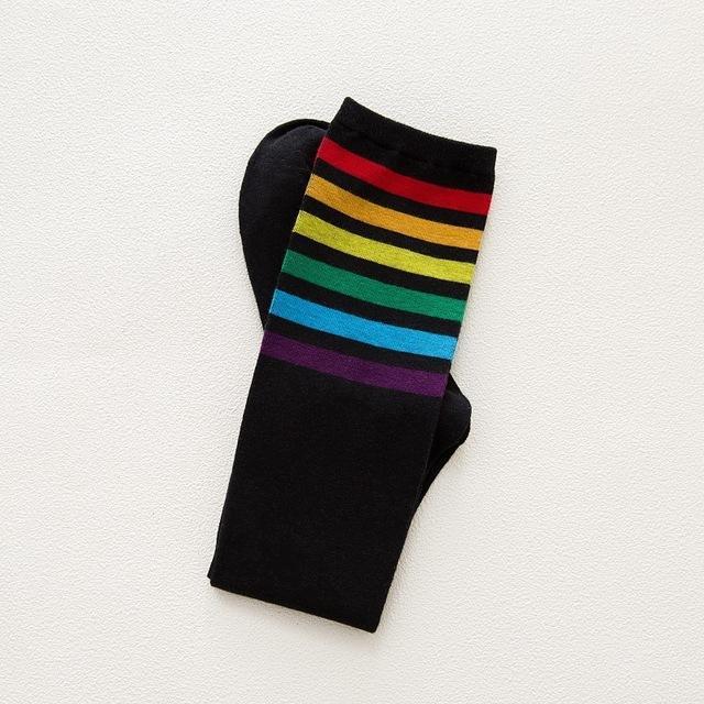 Rainbow Long Socks